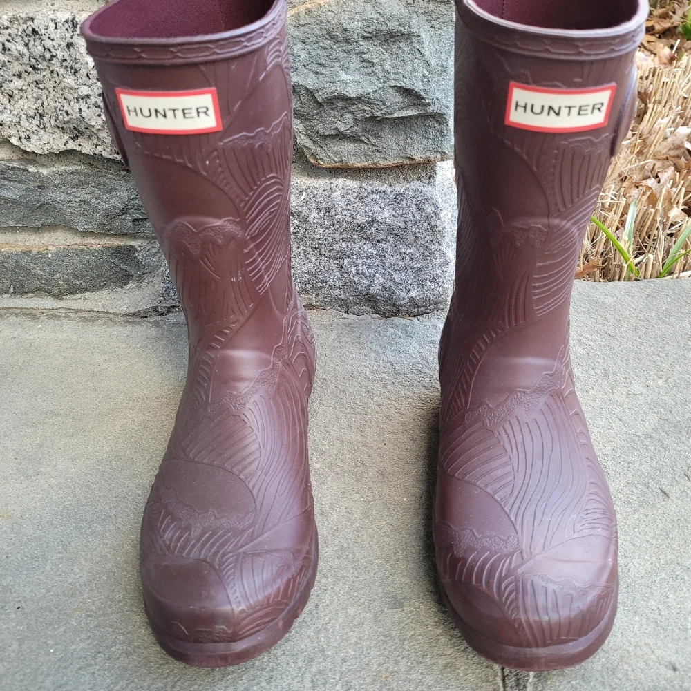Hunter original short wave texture boots
